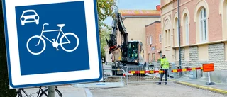 Därför är cykelstråket genom centrum inte klart