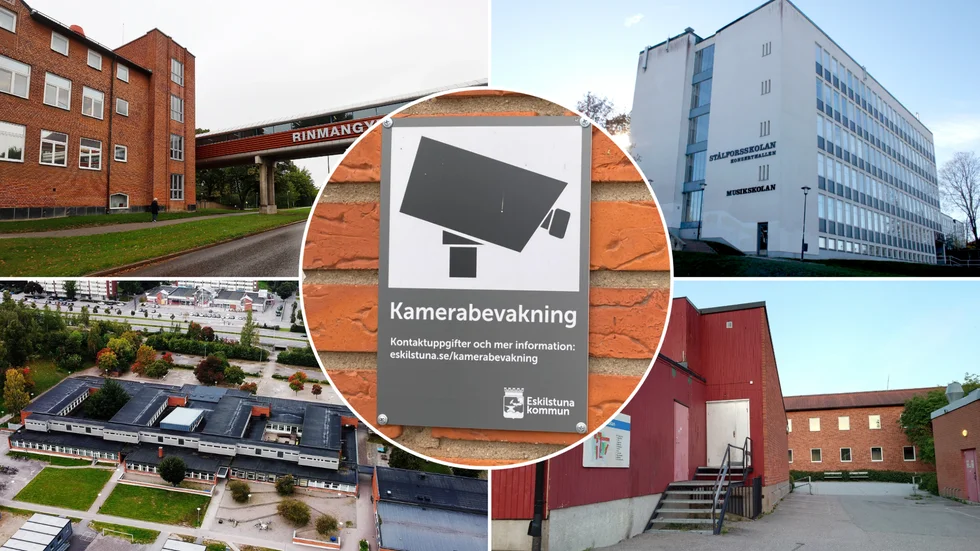 Flera skolor i Eskilstuna kameraövervakas. Nu ska kamerorna utredas.