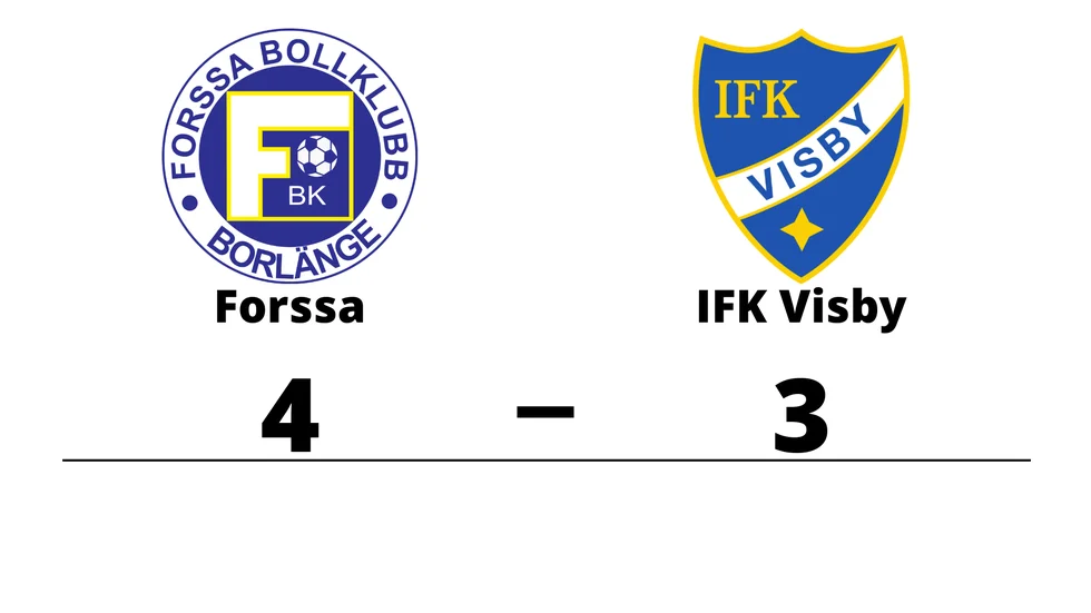 Forssa BK vann mot IFK Visby