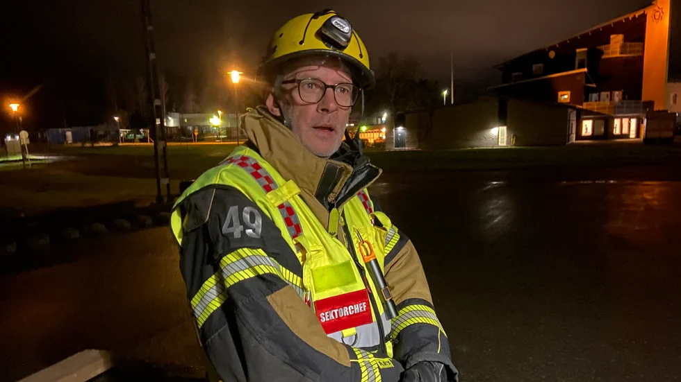 Kalle Jansson, 59 år, är styrkeledare på deltidsbrandkåren i Åkers styckebruk: "Det bästa är kamratskapen."