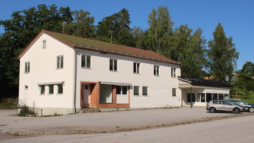 Den gamla Coopbutiken i Ankarsrum som har stått tom i flera år.