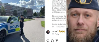 Polisen la ut bild från Brandkärr – trots att inget hänt där