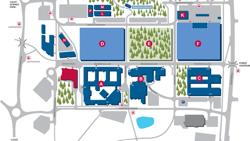 Framtidens campus på Luleå tekniska universitet.