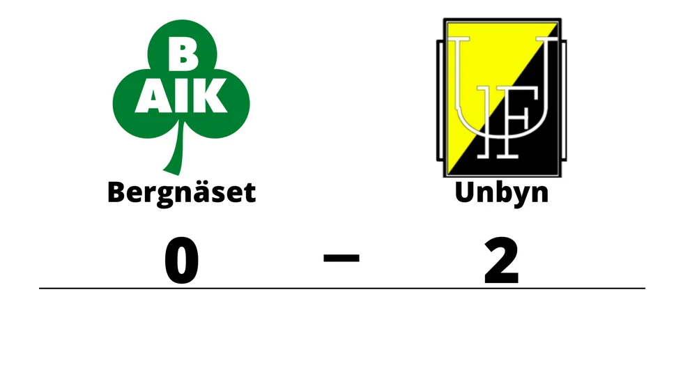 Bergnäsets AIK 2 förlorade mot Unbyns IF