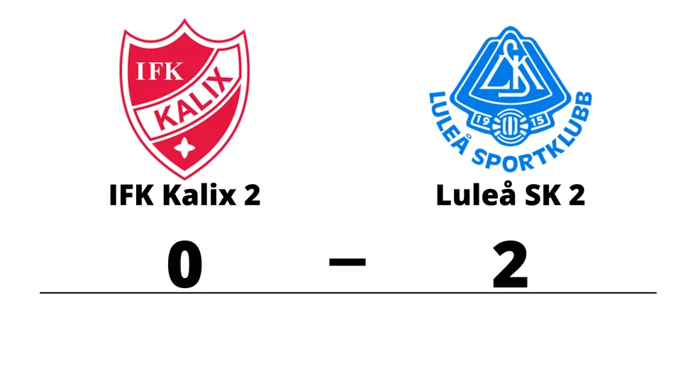 IFK Kalix 2 förlorade mot Luleå SK 2