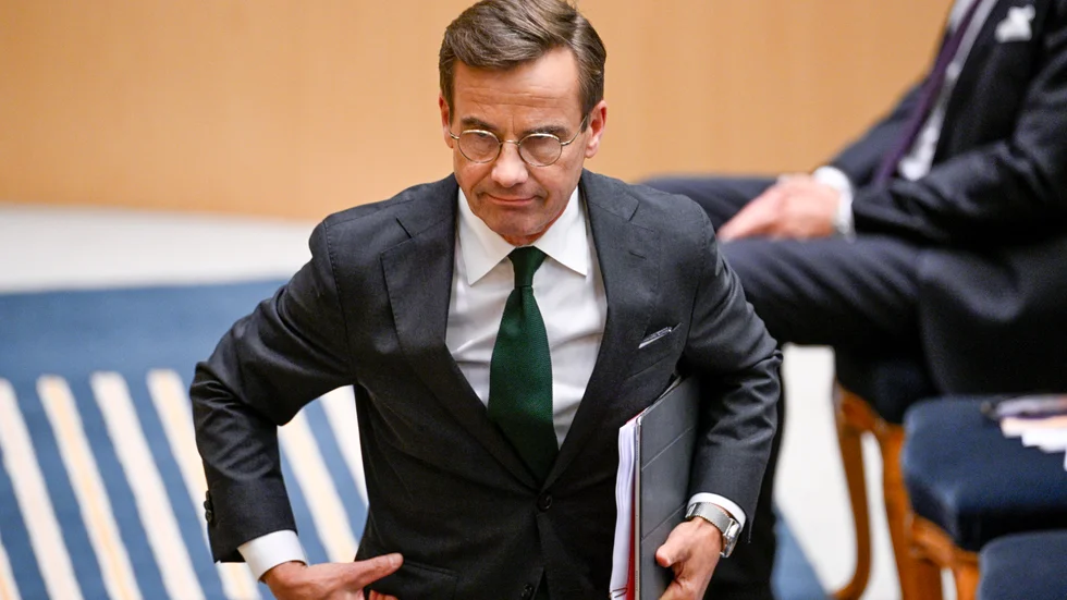 Statsminister Ulf Kristersson (M) lovar att inte svika välfärden.