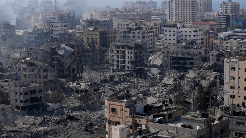 Gaza City efter Israelisk attack i mitten av oktober. I dag ser det ännu värre ut.