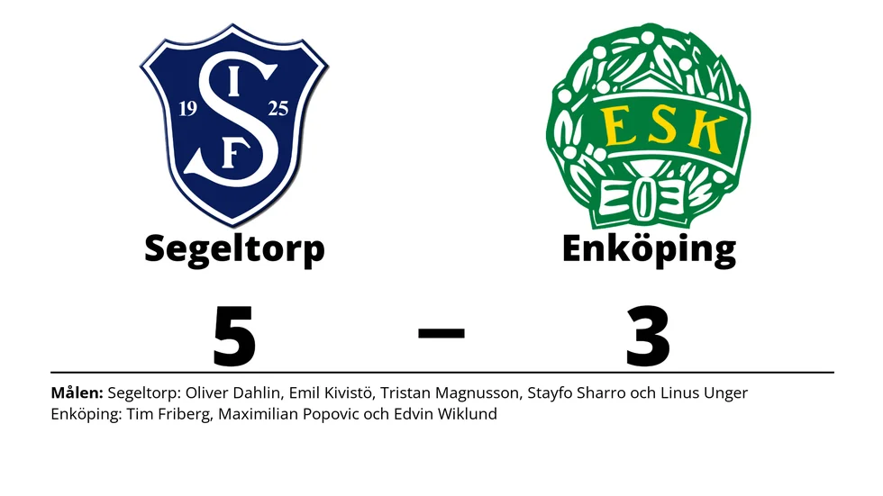 Segeltorps IF vann mot Enköpings SK