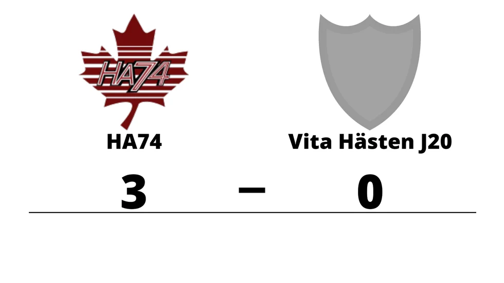 HA74 vann mot HC Vita Hästen