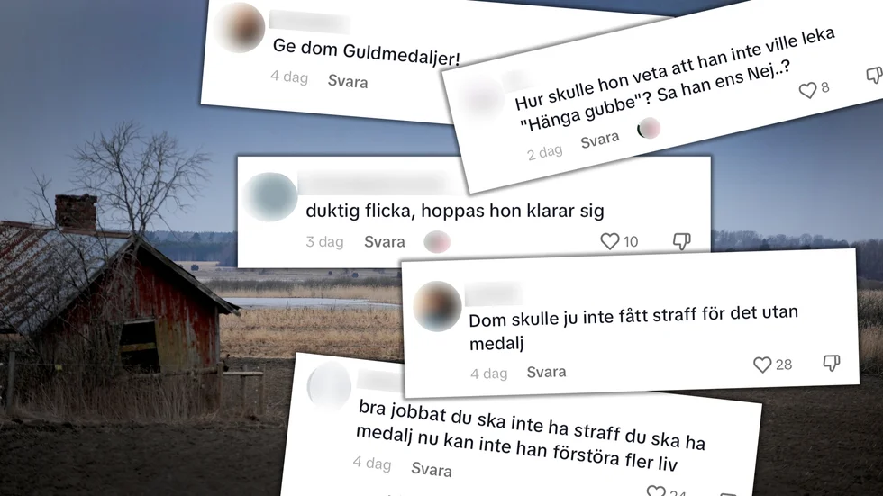 Hyllande kommentarer på sociala medier om den 16-åriga flickan som dömts för medhjälpt till mordet i Hjälstaviken.