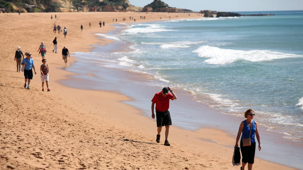 Turistlyft för Portugal efter pandemin trycker ned landets skuldkvot snabbt. Arkivbild