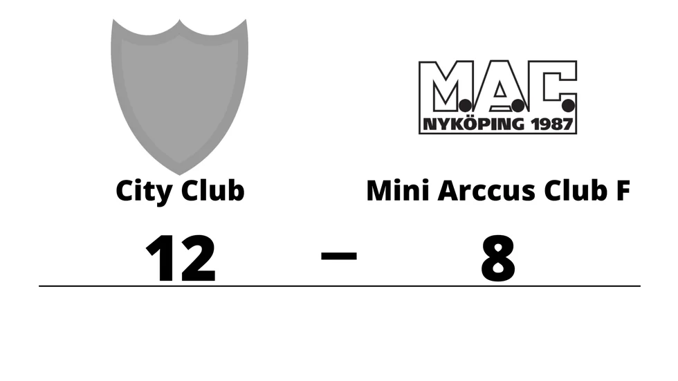 City Club vann mot Mini Arccus Club F