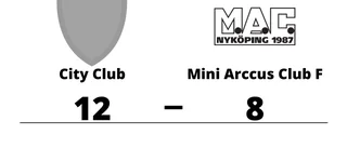 Mini Arccus Club F förlorade mot City Club