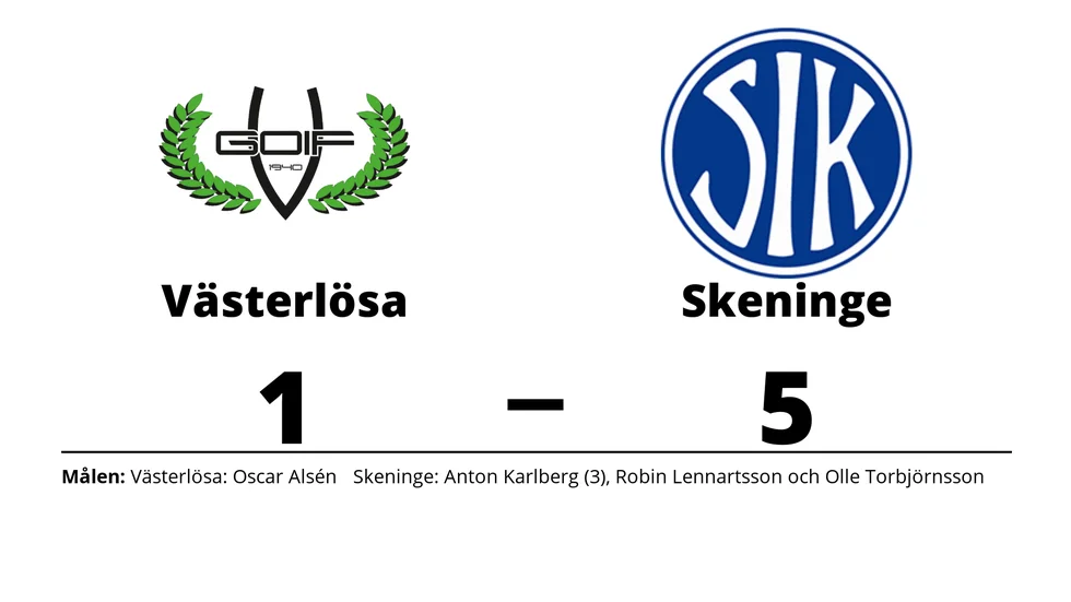 Västerlösa GoIF förlorade mot Skeninge IK