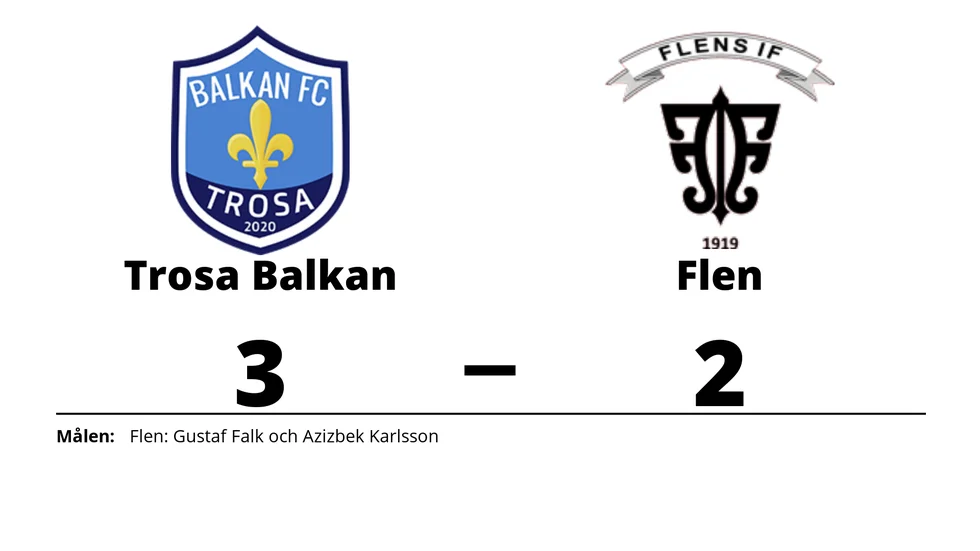 Trosa Balkan FC vann mot Flens IF