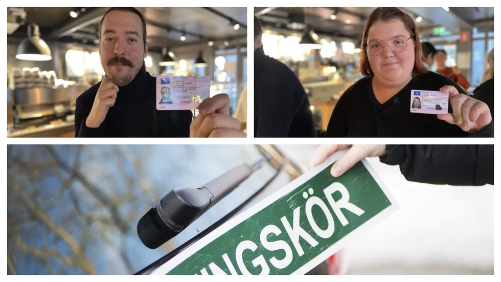 För Joel Ingbrand och Lovisa Gustavsson behövs ingen övningskörningsskylt längre. Båda har tagit körkort i höst.