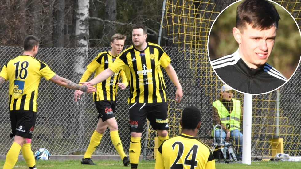 Gullringens nyckelspelare Albin Gustafsson tränade med Vimmerby IF förra veckan. 
