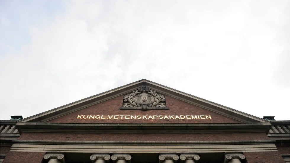 Kungliga Vetenskapsakademien i Stockholm. Arkivbild.