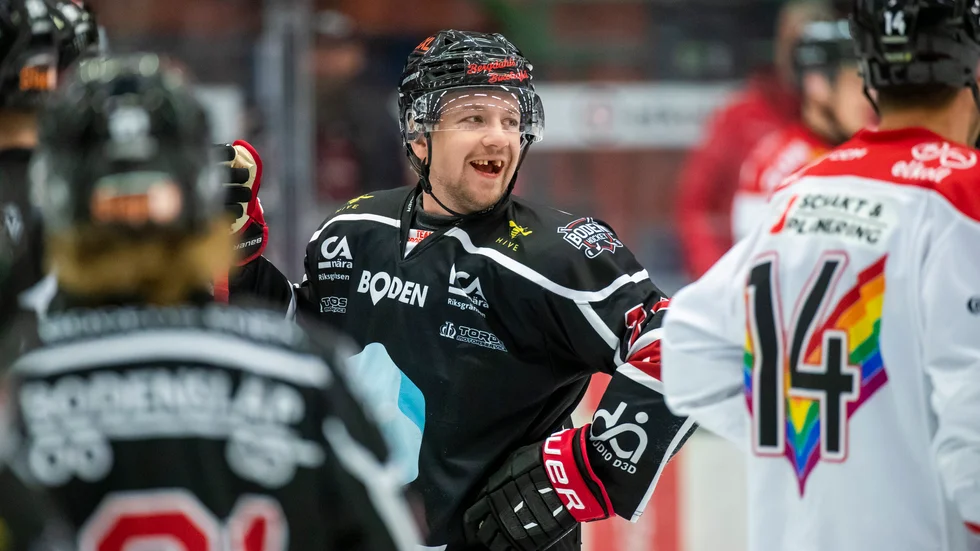 Viktor Sandberg stod för 6-0-målet i segermatchen mot Kiruna IF.