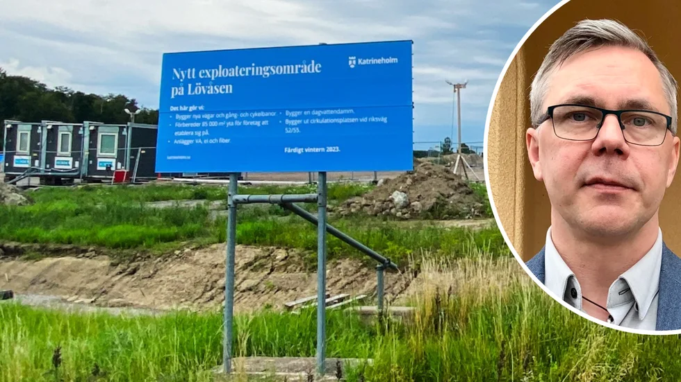 "Det stämmer att det är skattebetalarna i Katrineholm som bekostar exploateringen av de nya verksamhetsområdena vid Lövåsen. De pengarna får dock kommunen, och därmed skattebetalarna, tillbaka vid försäljning av fastigheterna vid etablering av nya företag", skriver Johan Söderberg (S), kommunstyrelsens ordförande. (Arkivbilder)