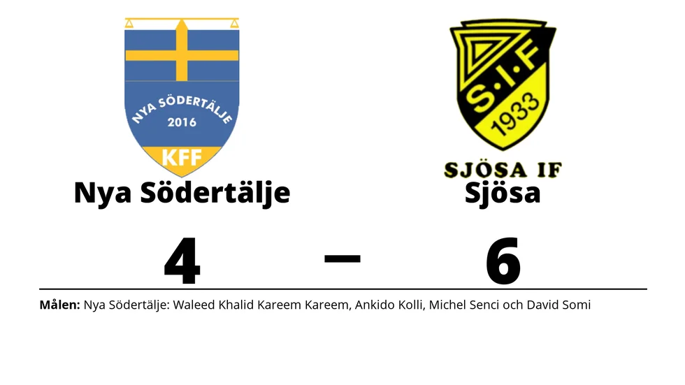 Nya Södertälje KFF förlorade mot Sjösa IF
