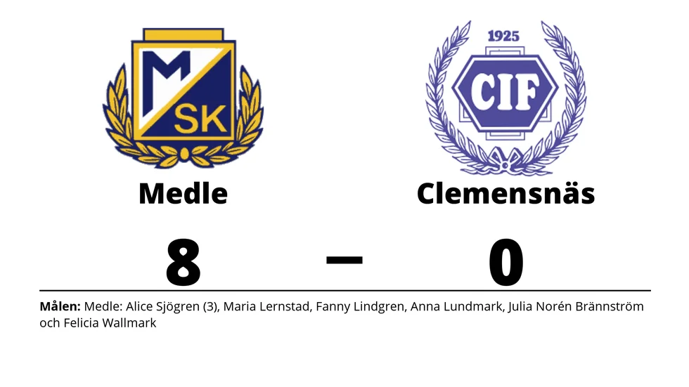 Medle SK vann mot Clemensnäs IF