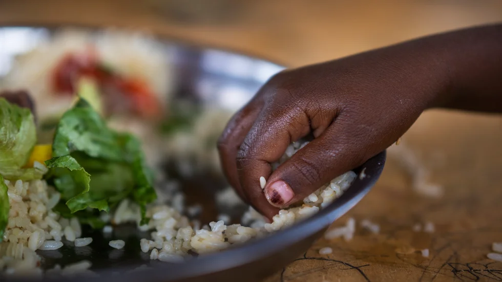 Skollunch i Dollow, Somalia. Arkivbild.