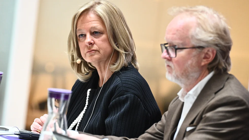 Telias vd Allison Kirby och styrelseordförande Lars-Johan Jarnheimer. Arkivbild.
