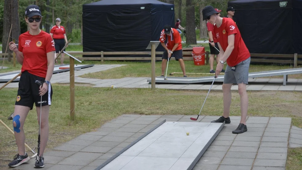 Anton Erikssons klubb Skoghall kom tvåa i Elitserien som är högsta serien inom svensk bangolf.