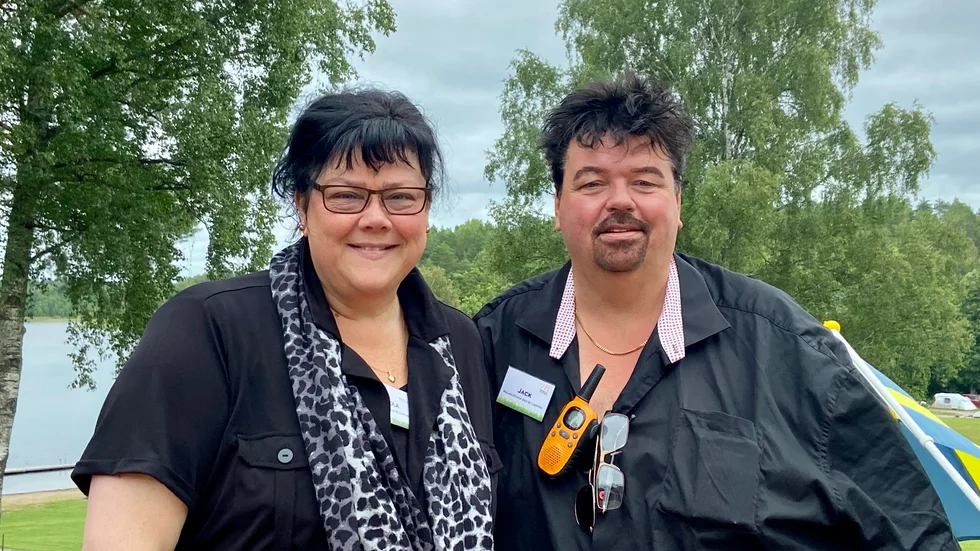 Carola och Jack Rydberg trivs i rollen som campingvärdar och har inga planer på att sluta än.