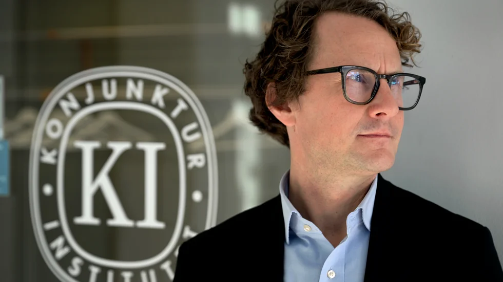 Konjunkturinstitutet (KI), med generaldirektör Albin Kainelainen, presenterar Konjunkturbarometern för oktober. Arkivbild