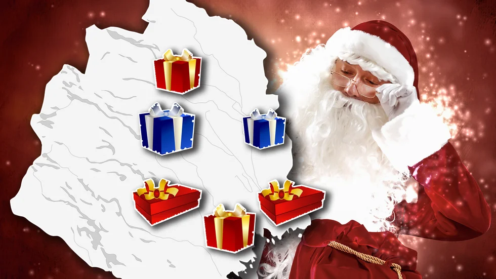 Vi har sammanställt vad flera Norrbottenskommuner ger sina anställda i julklapp.