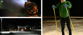 Direkt från skidspåren: Han vaktade snömaskinen hela natten