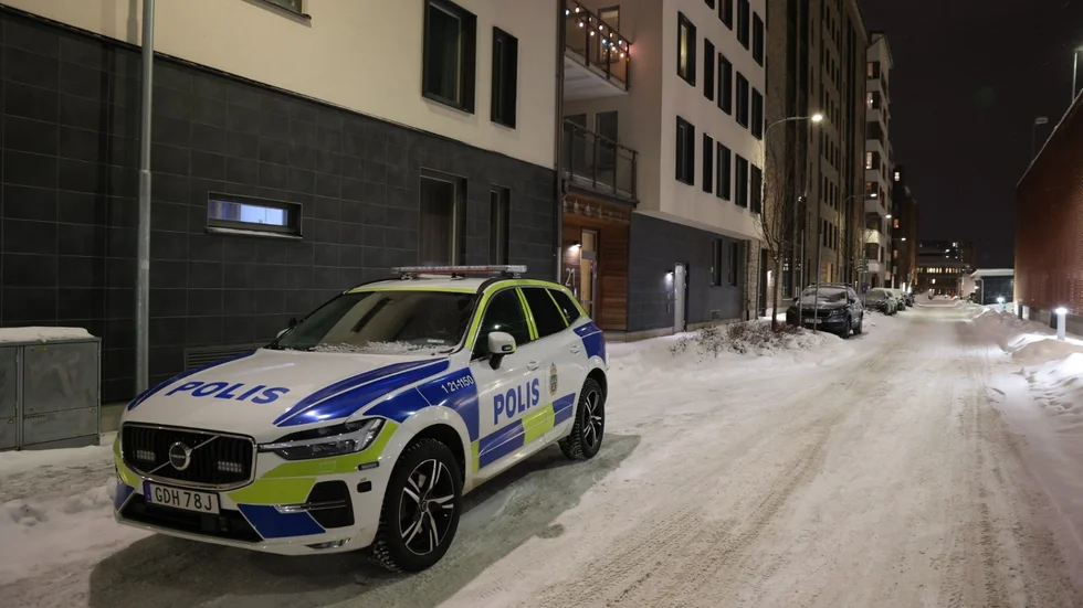 Polisinsats i Uppsala och Industristaden på tisdagskvällen. 