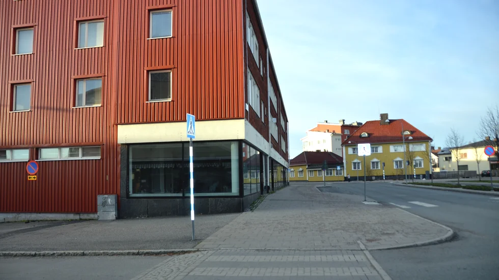 Det finns många tomma affärslokaler i centrum och många av dem finns på Köpmannagatan.