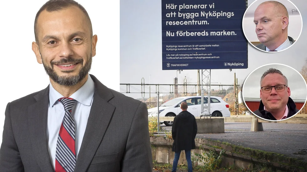 "Vi fortsätter med Ostlänken som tidigare", säger Ali Sadeghi på Trafikverket. Kommunalråden Urban Granström (S) och Daniel Portnoff (M) har lyft sina synpunkter till regeringen.