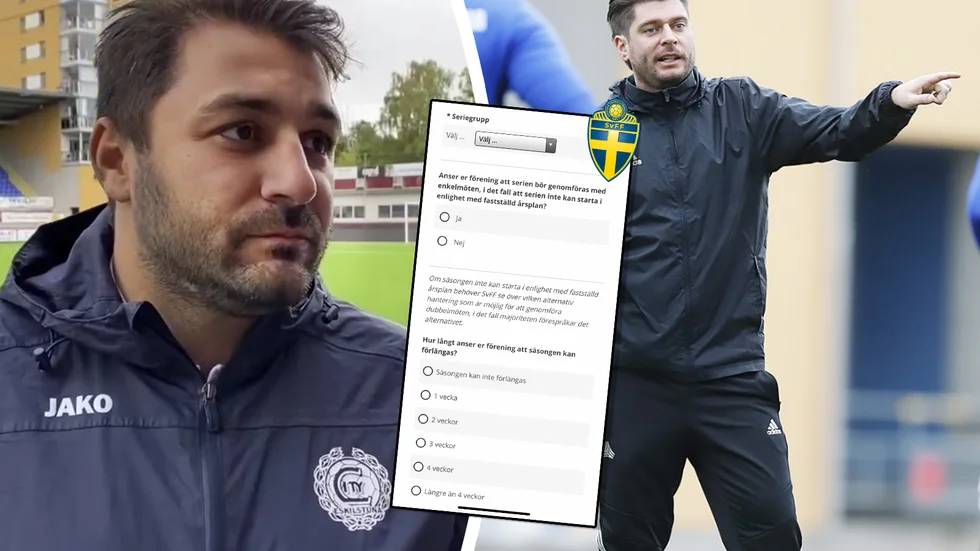 City-tränaren Aziz Halimi och IFK-diton Andreas Fröjdfeldt utesluter att årets division 2 kan starta som planerat.