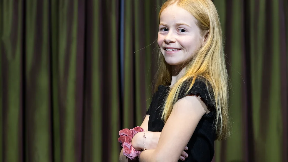 Matilda Gross från filmen "Nelly Rapp - monsteragent" ska nu spela i musikalen "Sound of music". Arkivbild.