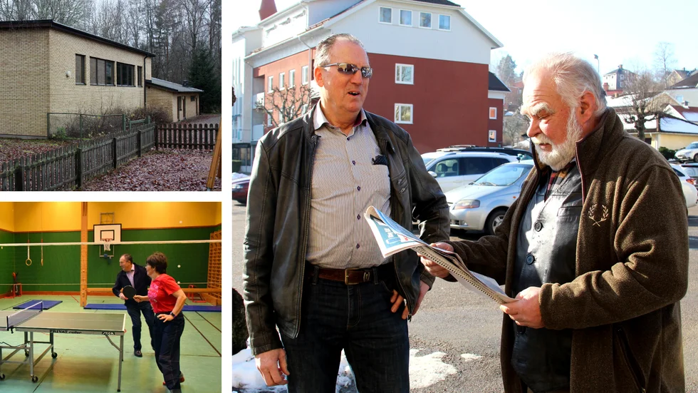 Siewert Jonsson och Lars Schedenborg, från Oppeby-Björkfors bygderåd, vill att samhällsbyggnadsnämnden tar sig en funderare innan de beslutar att sälja alternativt riva Björkfors gymnastiksal.