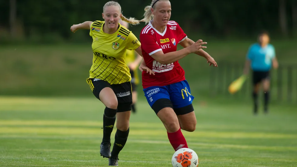 Julia Rosin var en av Vimmerbys bästa spelare och gjorde också mål. 