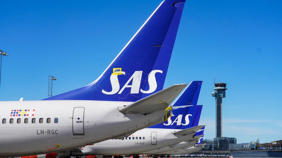 Ett SAS-plan hann precis landa i Oslo innan nya karantänsregler började gälla. Arkivbild.