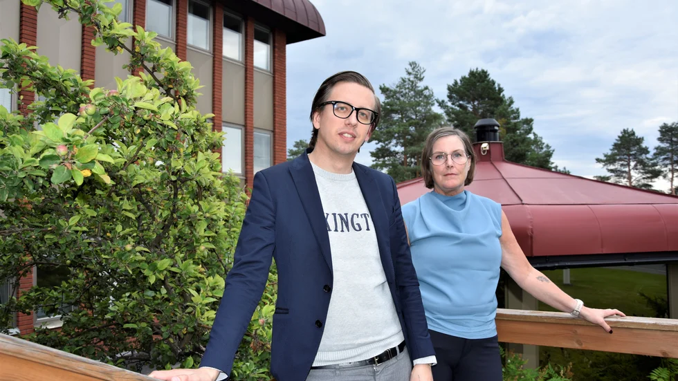 Marcus Stenberg och Aina Bleikvassli från Övertorneå kommun, är nöjda över att jobba med en kommun som är relativt liten. De tycker att det finns ett bra och nära samarbete mellan alla parter. 