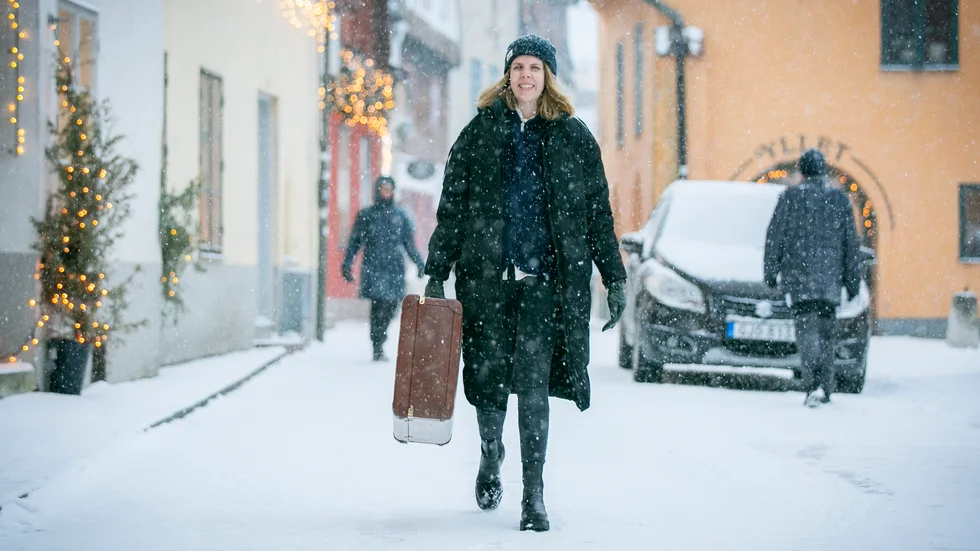 Snart beger sig klädbytesväskan ut på sin första tur runtom på Gotland. Sandra Såger har redan börjat planera för väskans nästa resa. "Om inte annat så får man gärna sno idén och skapa en väska med vänner eller med en viss grupp", säger hon.
