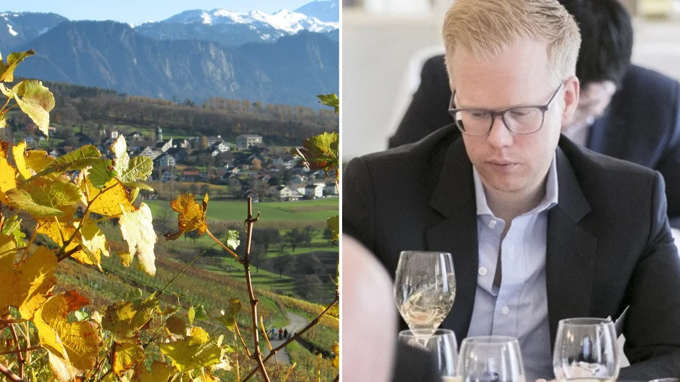 Uppsalabon Simon Gustafsson ska med det nystartade företaget Vinum Alpes lansera flera schweiziska viner på den svenska markanden.
