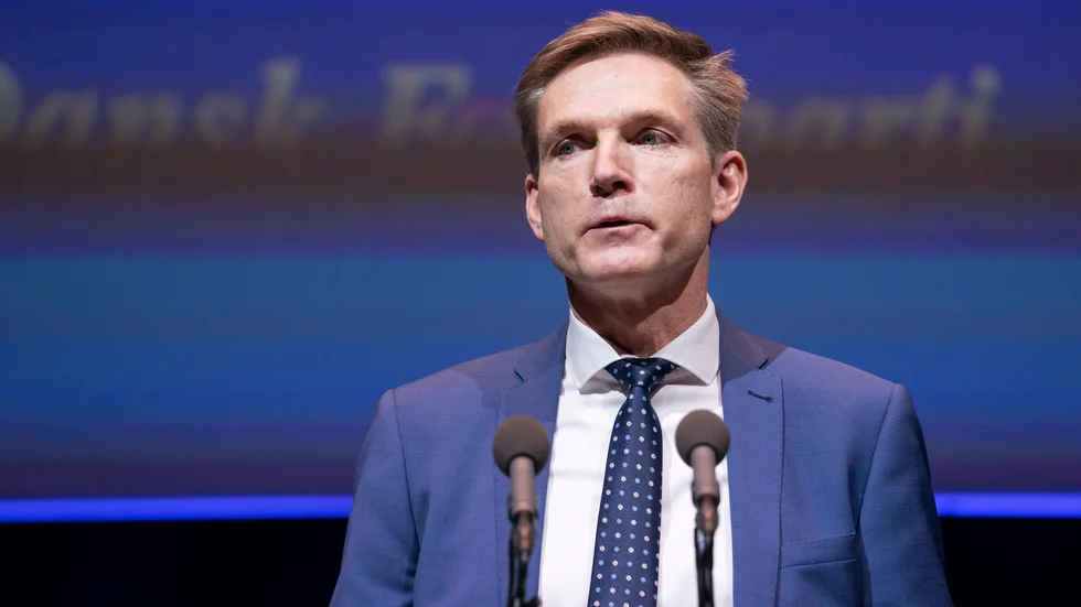 Dansk Folkepartis ledare Kristian Thulesen Dahl nämnde inte det sviktande stödet när han talade på partiets årsmöte i Odense på lördagen.