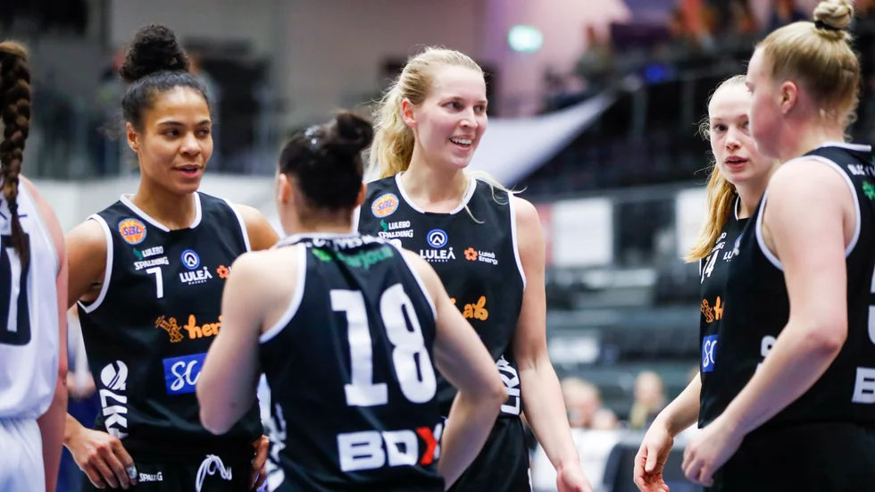 Luleå Baskets Ellen Nyström hyllas av lagkamraten Maggie Lucas.