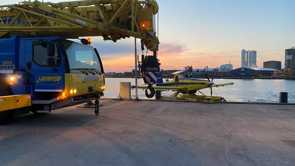Planet har nu flyttats till en hangar i Nyköping. 