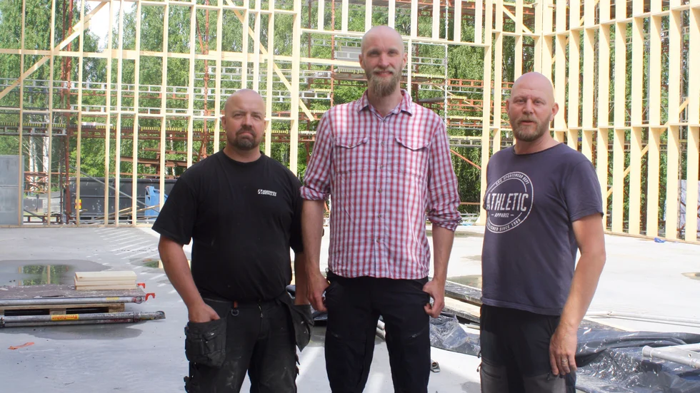 Tre av delägarna i Knep-koncernen. Från vänster Kent Brännström, Patrik Fldin och Niklas Fällman.