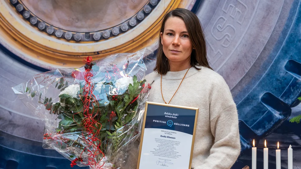 Bolidens pris Positiva Gällivare tilldelas i år Emilia Eliasson för hennes arbete med digitala löparutmaningar.