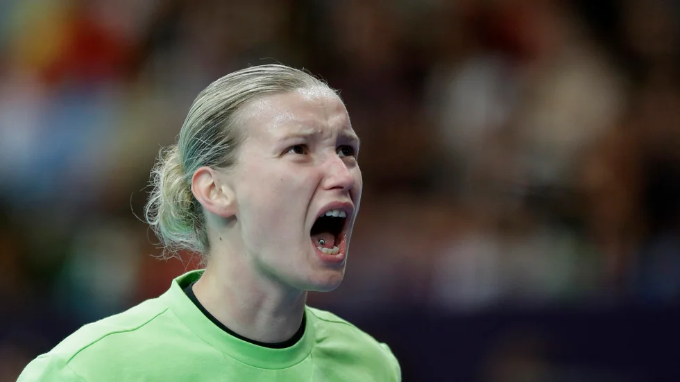 Franska målvakten Amandine Leynaud såg till att hålla liv i Frankrikes semifinaldrömmar. Arkivbild.